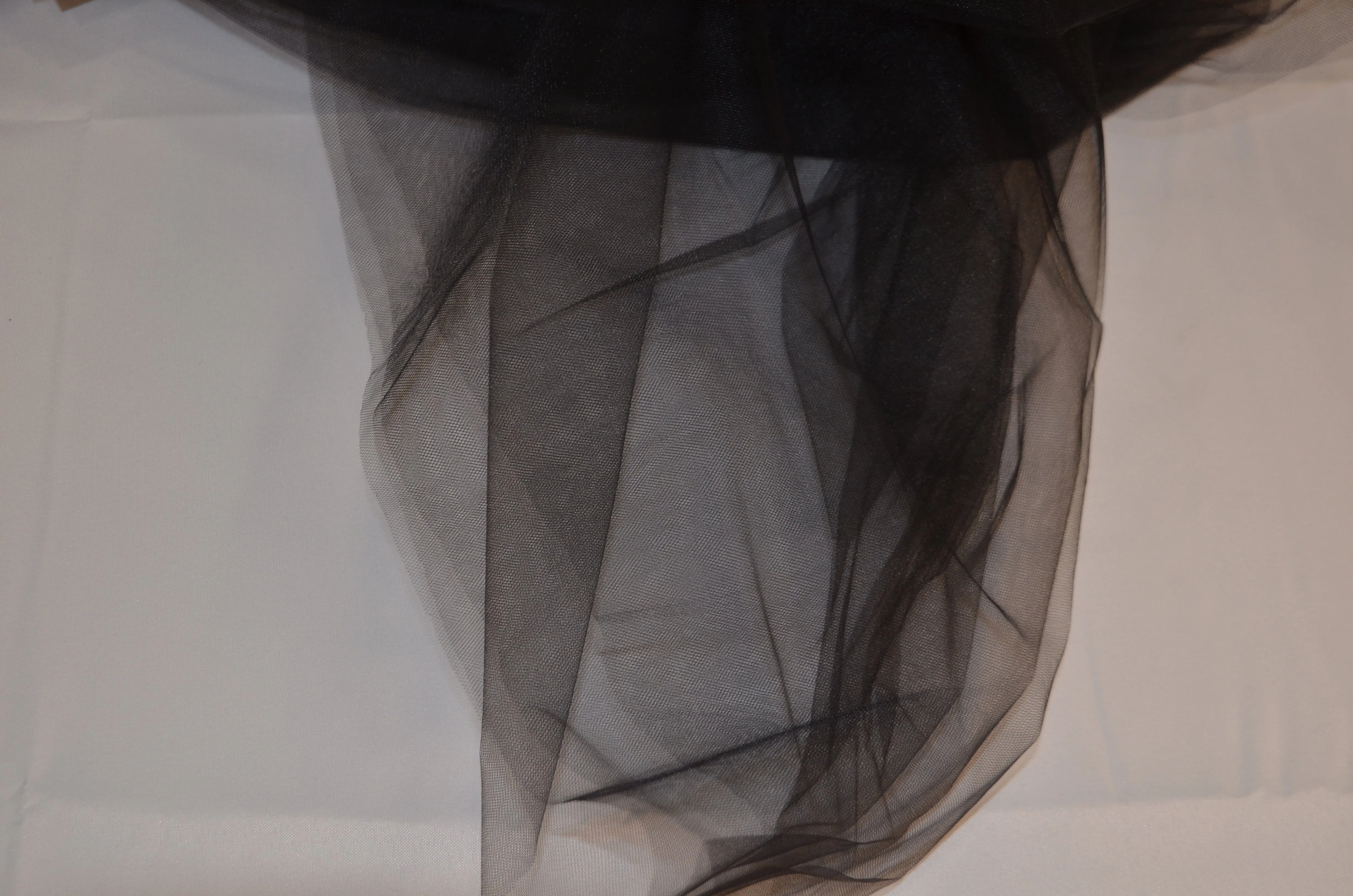 108" Wide Bridal Tulle | Nylon Tulle Illusion Fabric | Soft Bridal Veil & Decor | 3x3 Sample Swatch