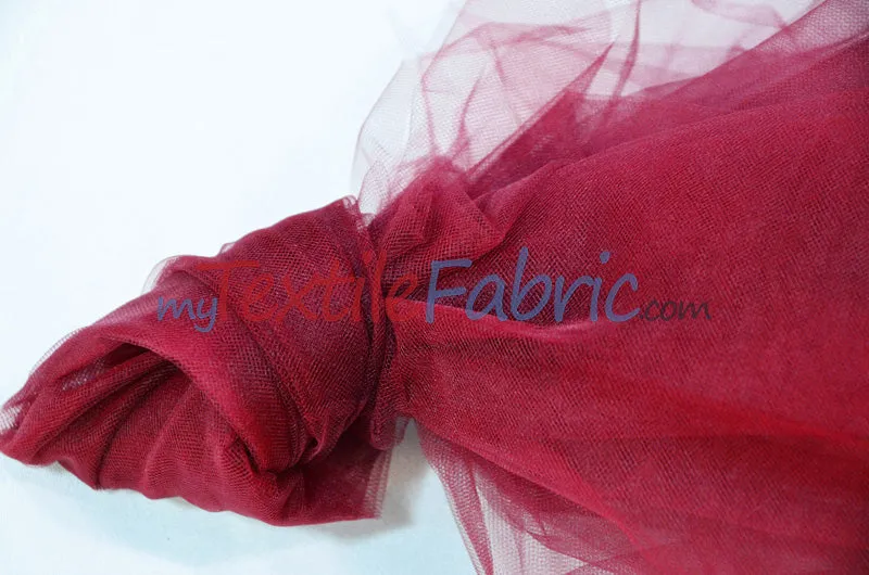 108" Wide Bridal Tulle | Nylon Tulle Illusion Fabric | Soft Bridal Veil & Decor | 3x3 Sample Swatch