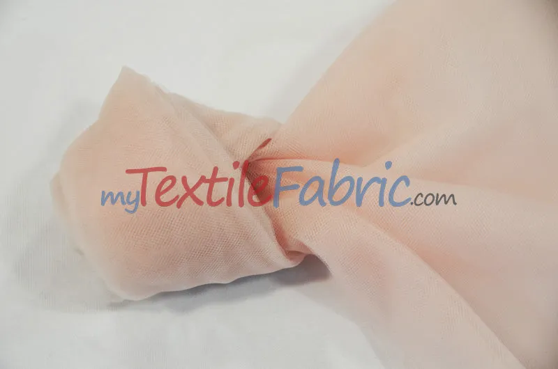 108" Wide Bridal Tulle | Nylon Tulle Illusion Fabric | Soft Bridal Veil & Decor | 3x3 Sample Swatch