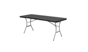 1.8 m Black Folding Table