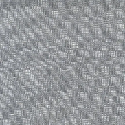 1YD 18IN REMNANT; Grey Marl | Brussels Washer Yarn Dyed Linen | Robert Kaufman