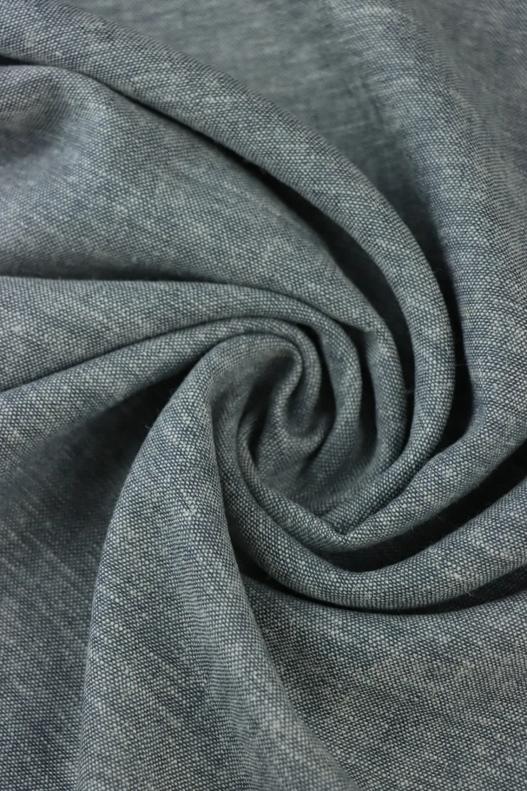 1YD 18IN REMNANT; Grey Marl | Brussels Washer Yarn Dyed Linen | Robert Kaufman