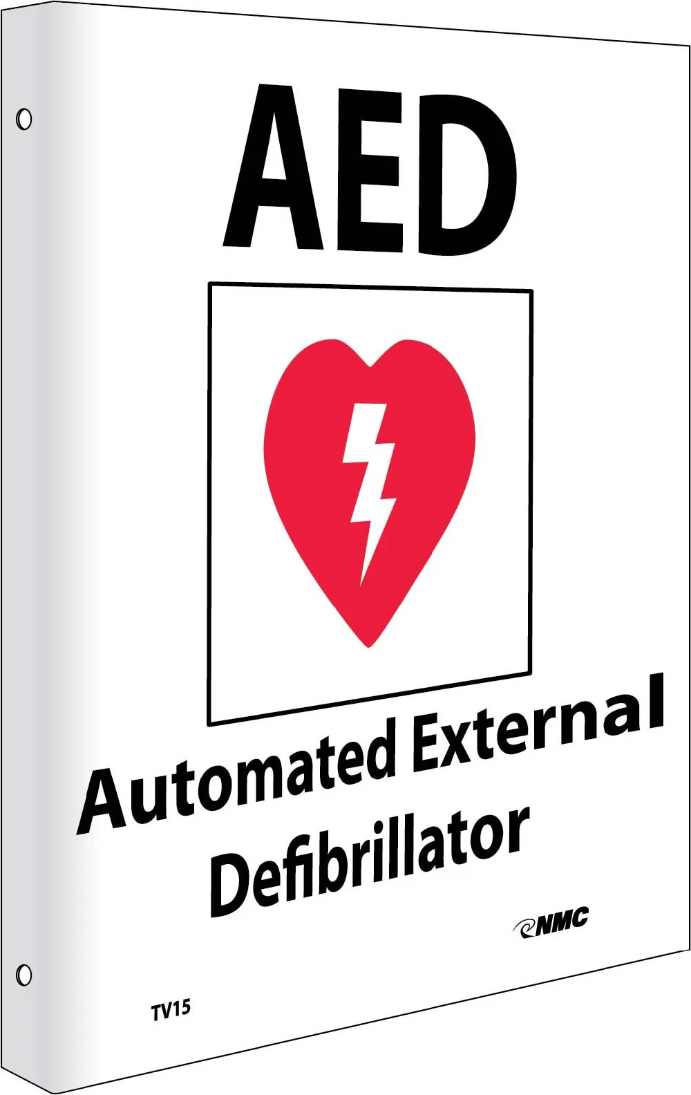 2-View Aed Automated External Defibrillator Sign