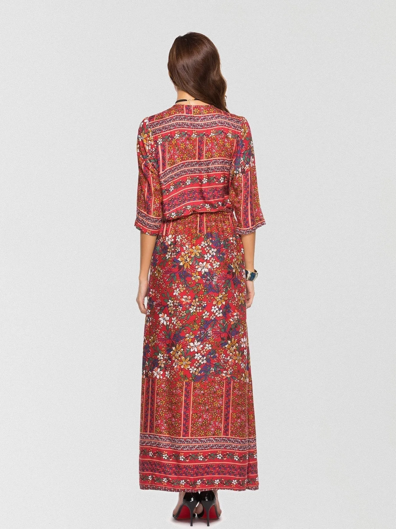 2024Simply Sweet Floral Button Down Maxi Dress