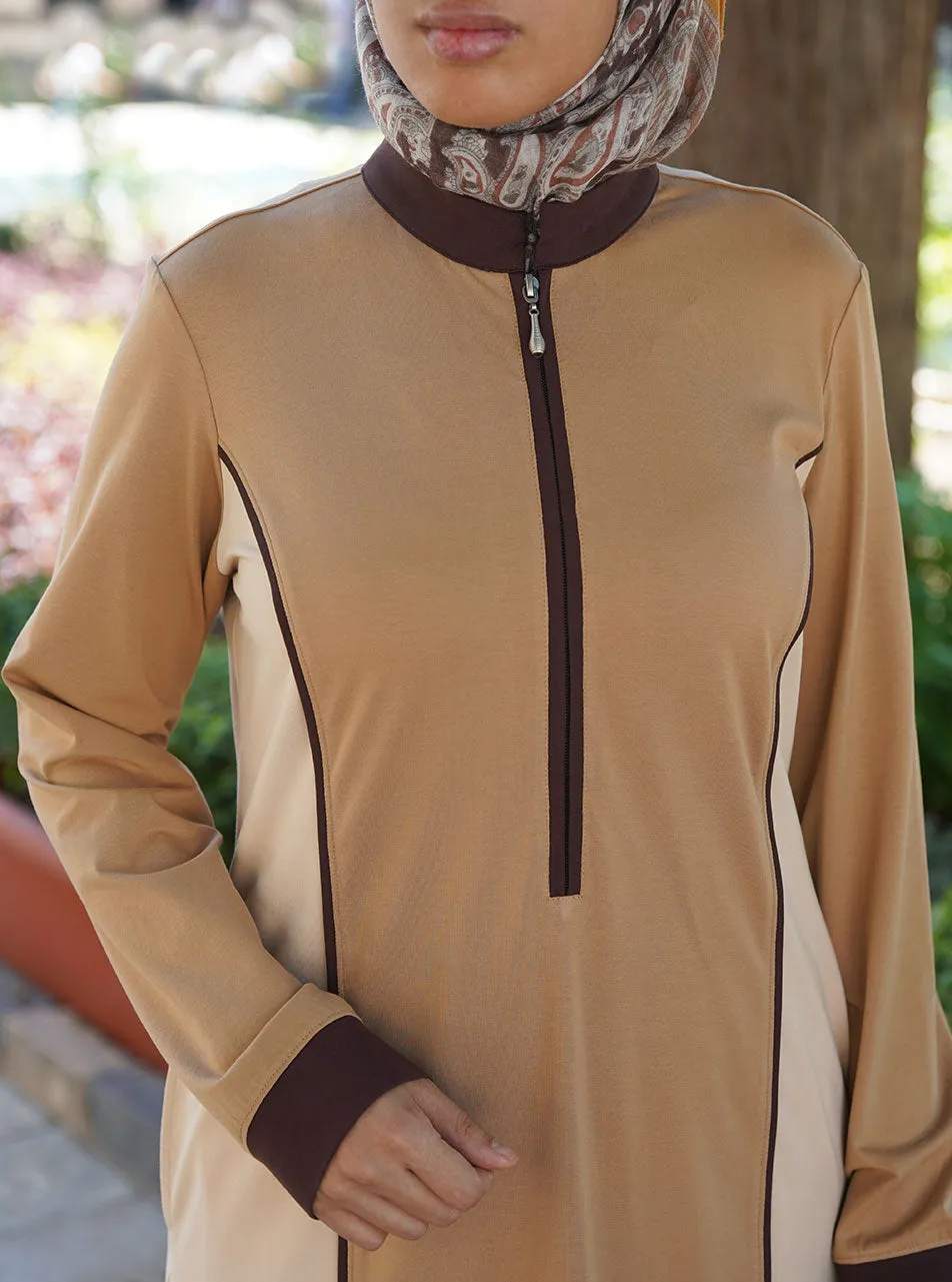 Active Zipped Neck Tunic