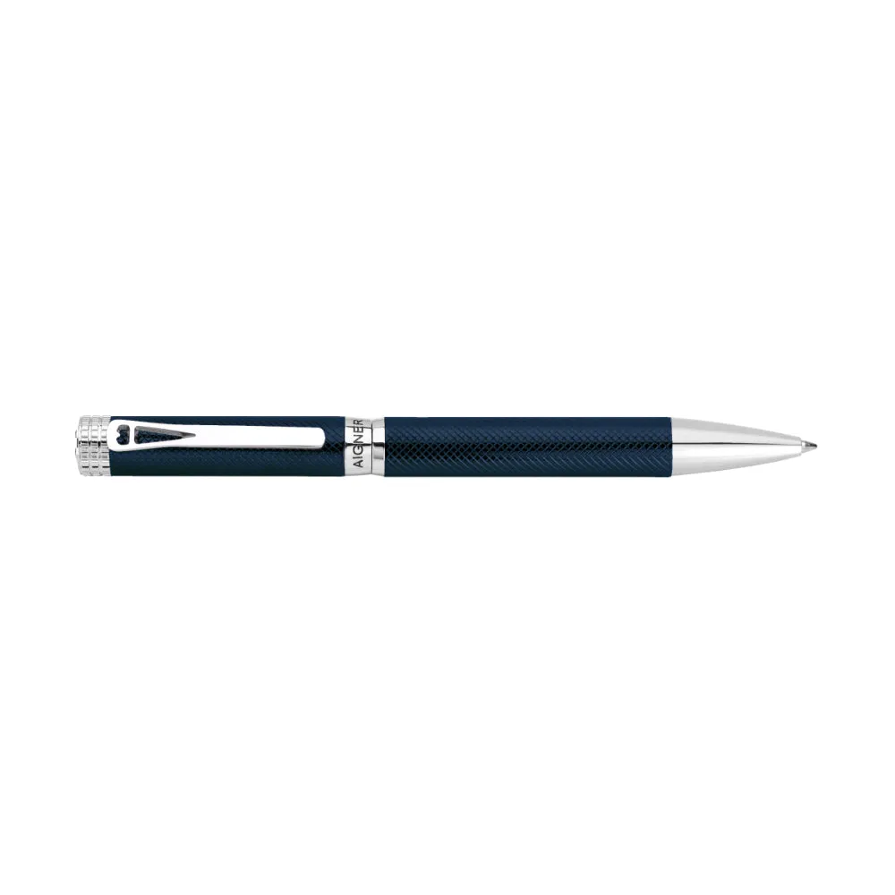 Aigner  Silver And Blue Pen