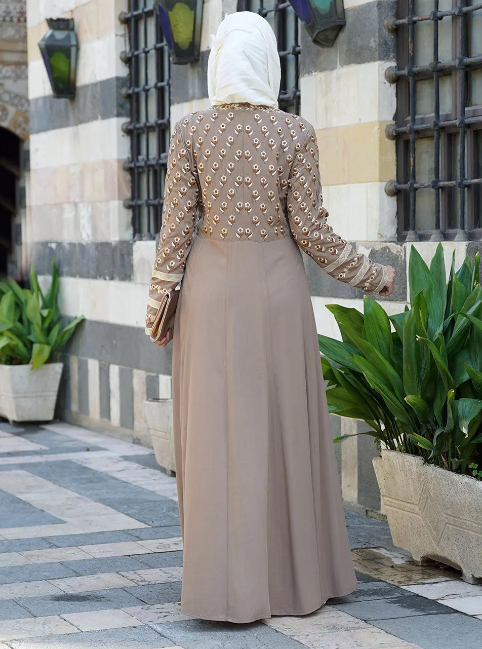 Asala Embroidered Abaya Gown