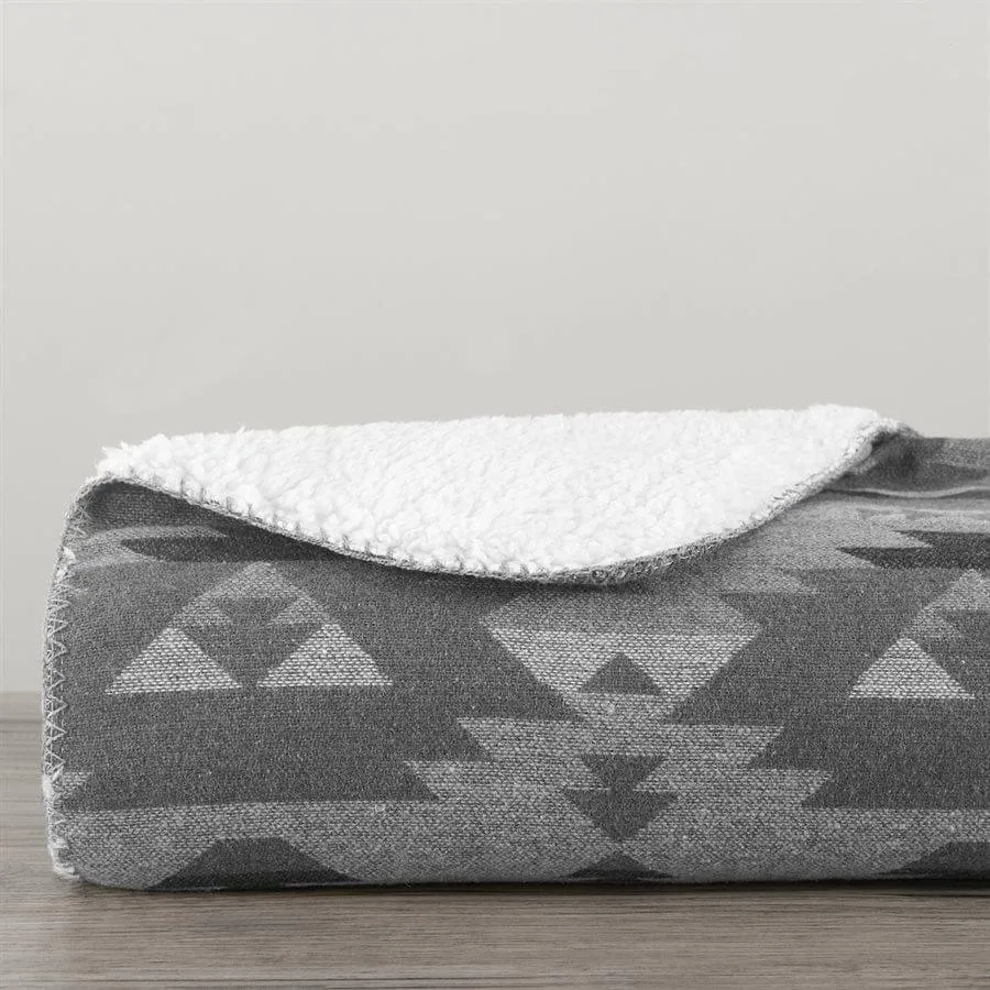 Aztec Grey Southwest Throw Blanket