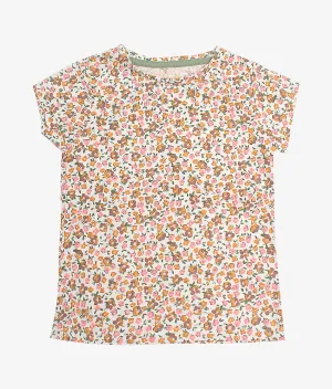 Baby Girls T-Shirts - Yellow Brown Flower -9-12 Months