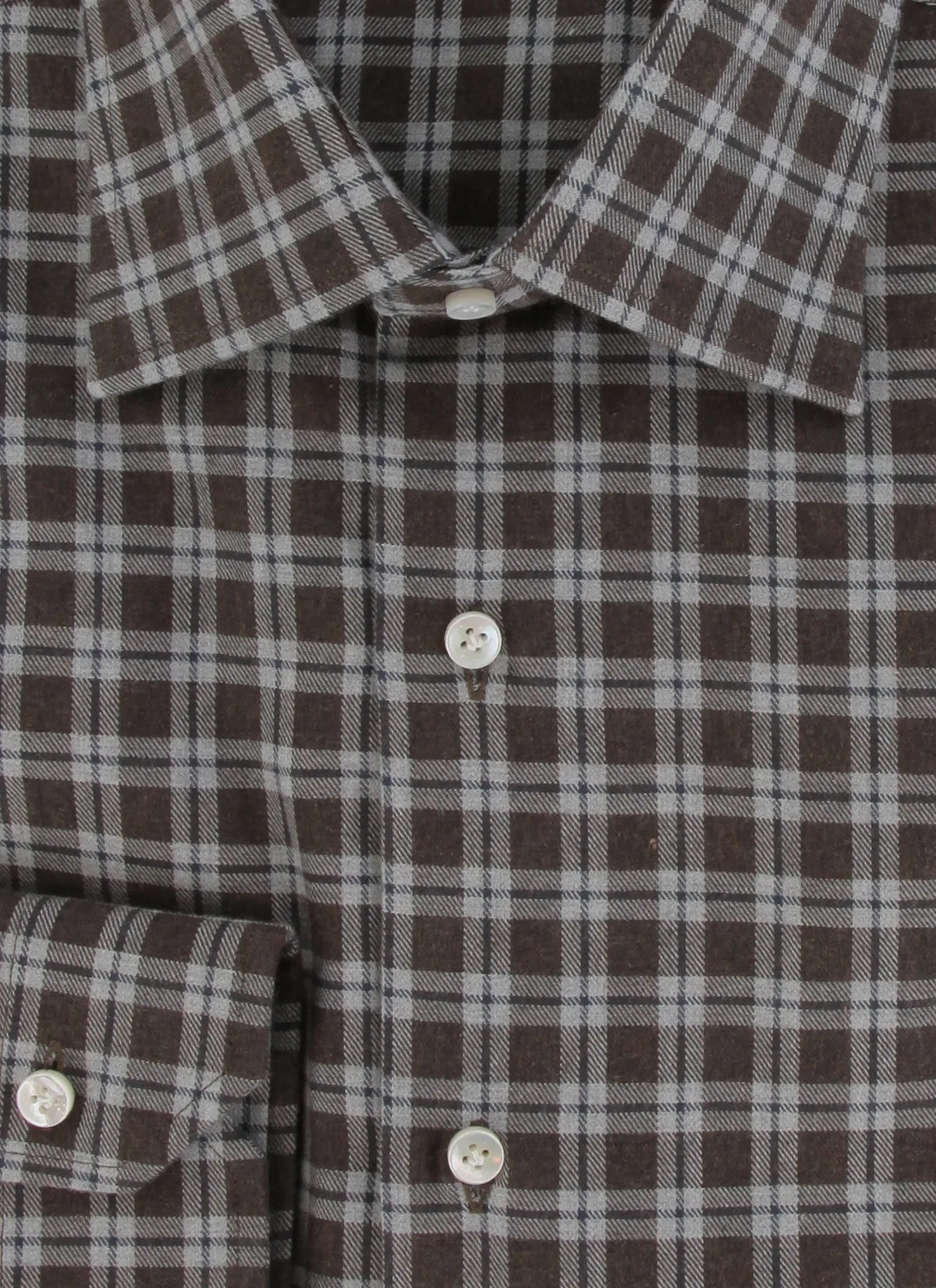 Barba Napoli Brown Shirt - Slim