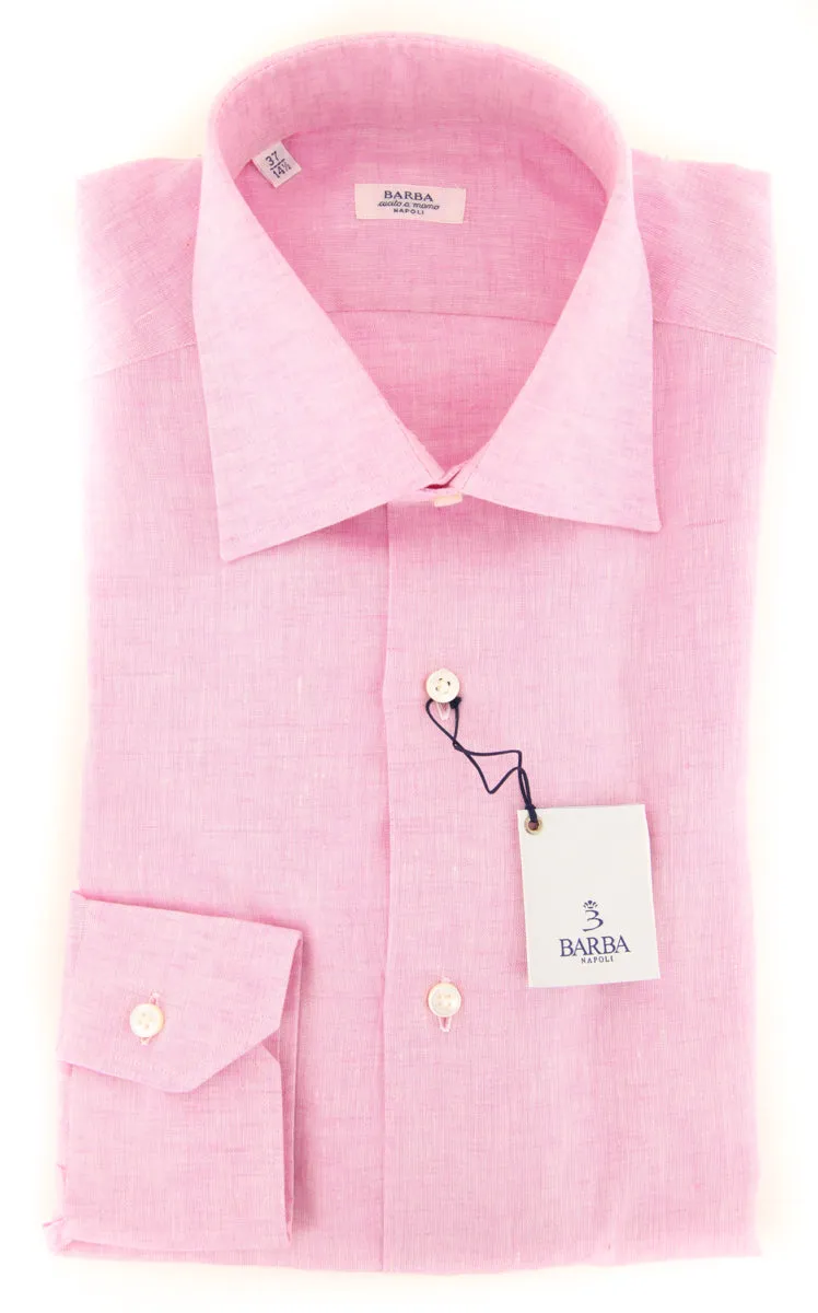 Barba Napoli Pink Shirt - Slim