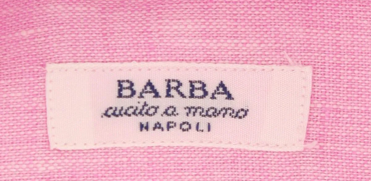 Barba Napoli Pink Shirt - Slim