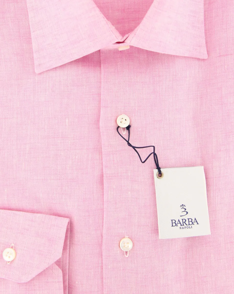 Barba Napoli Pink Shirt - Slim