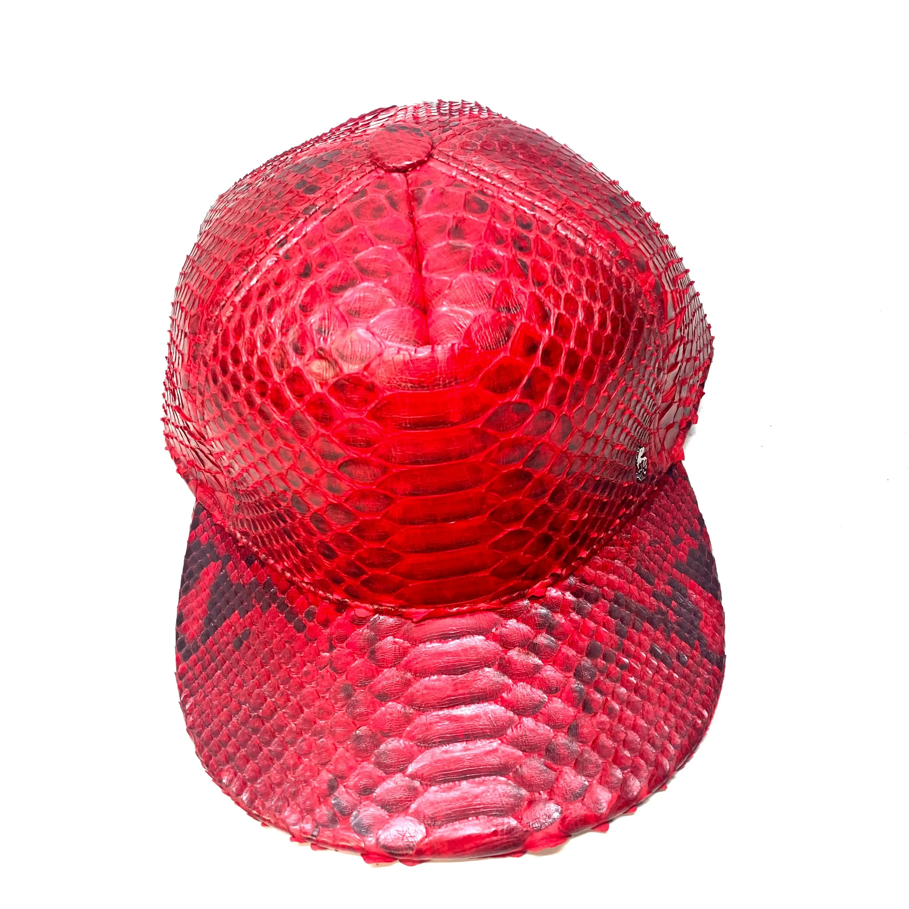 Barya NewYork All-Over Red Python Strap-Back Hat