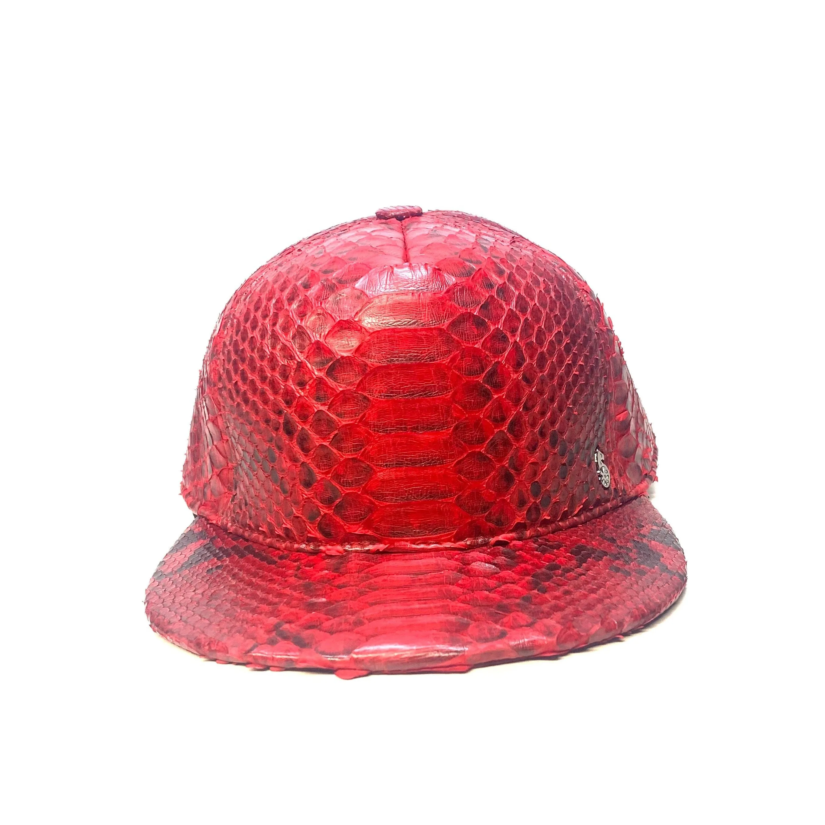 Barya NewYork All-Over Red Python Strap-Back Hat