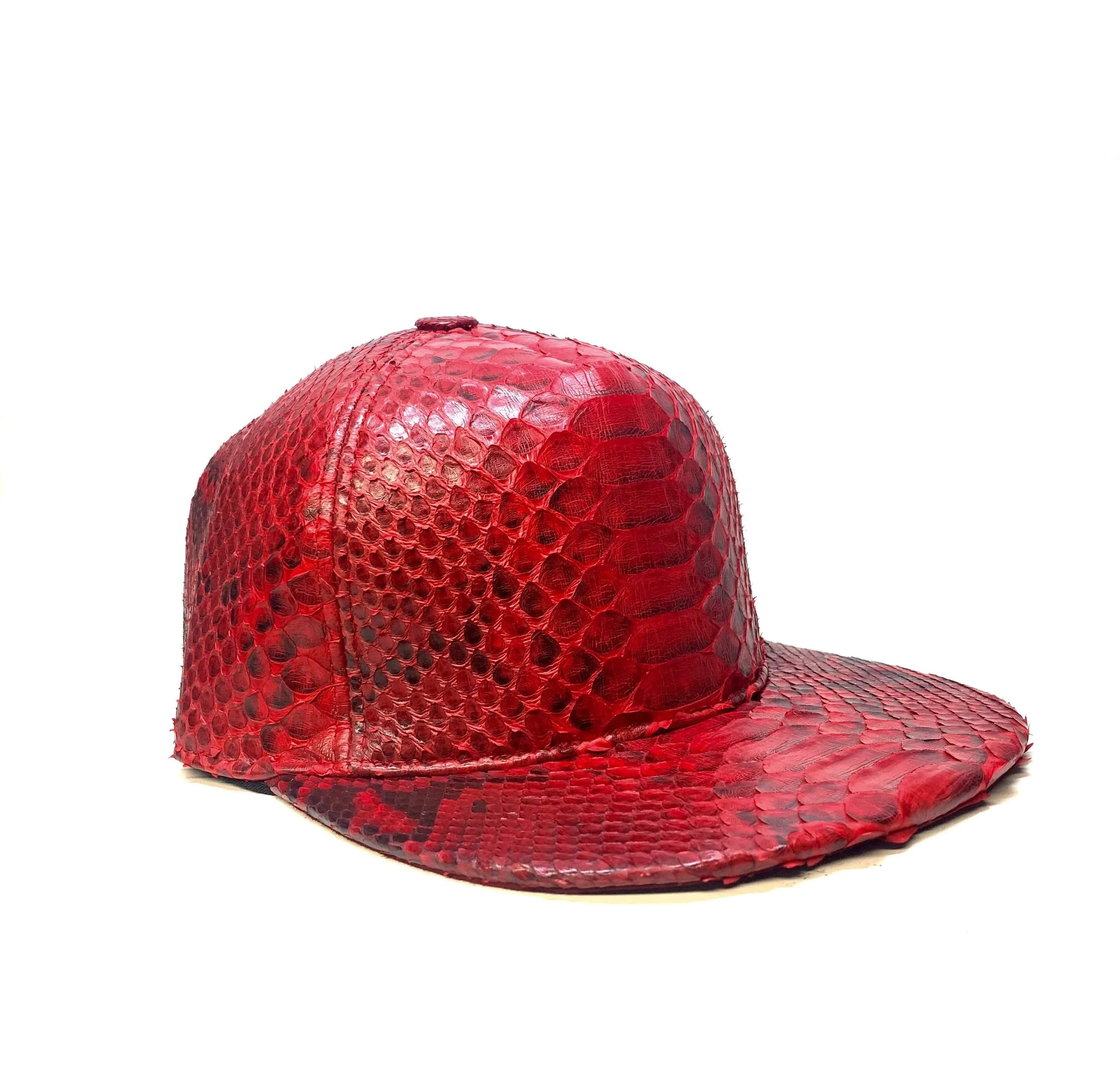 Barya NewYork All-Over Red Python Strap-Back Hat