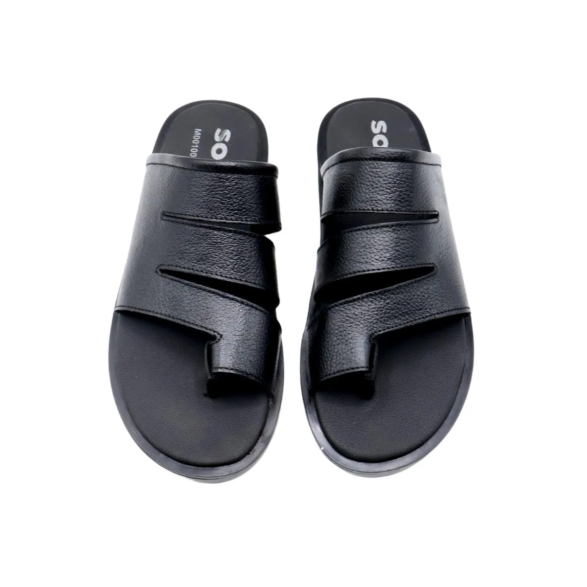 Black Casual Chappal M00100004