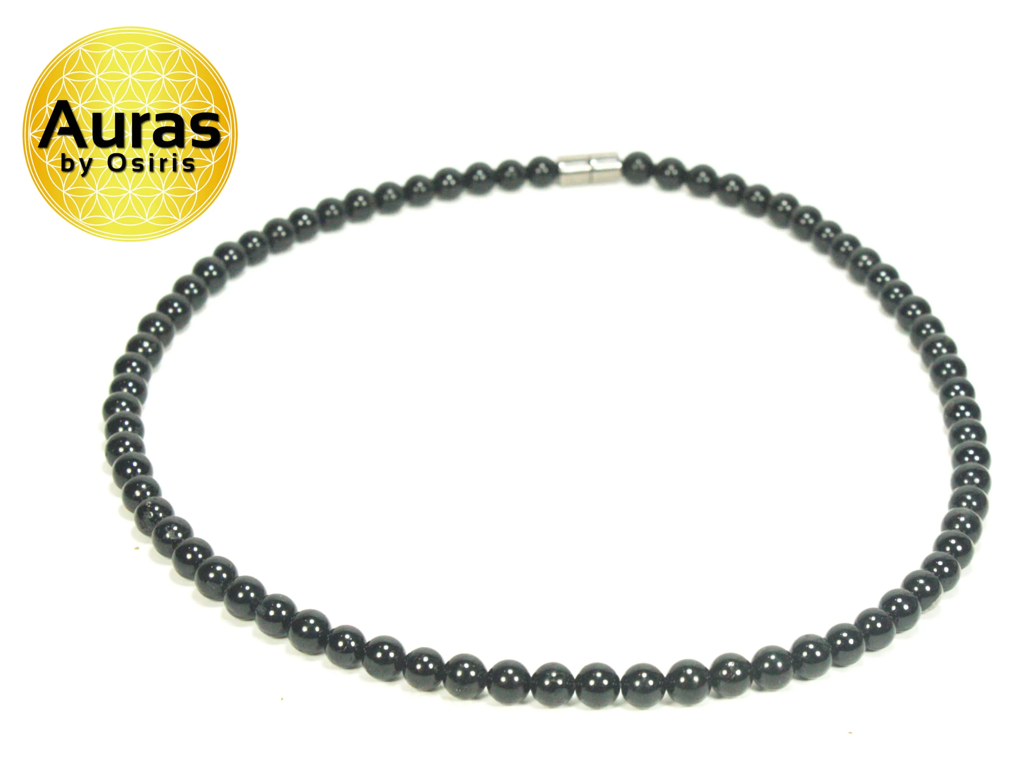 Black Tourmaline Necklace (6mm Small Beads)