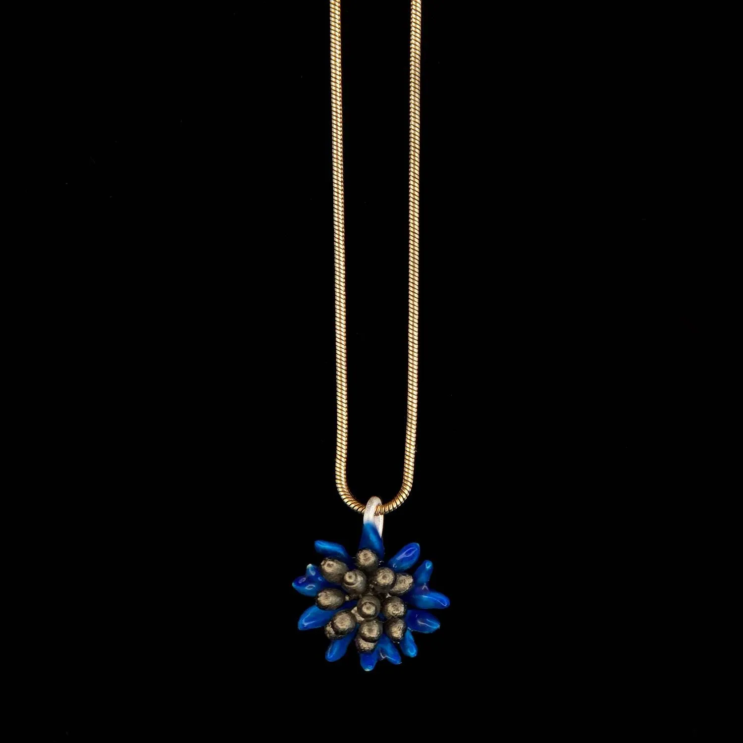 Blue Cornflower Pendant