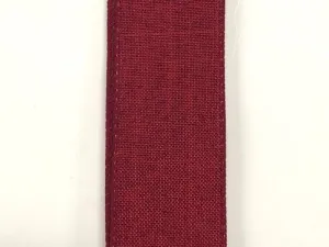 Burgundy poly linen, 1.5" x 10 yards