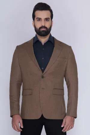 CASUAL COAT 2 BUTTON SLIM FIT BROWN