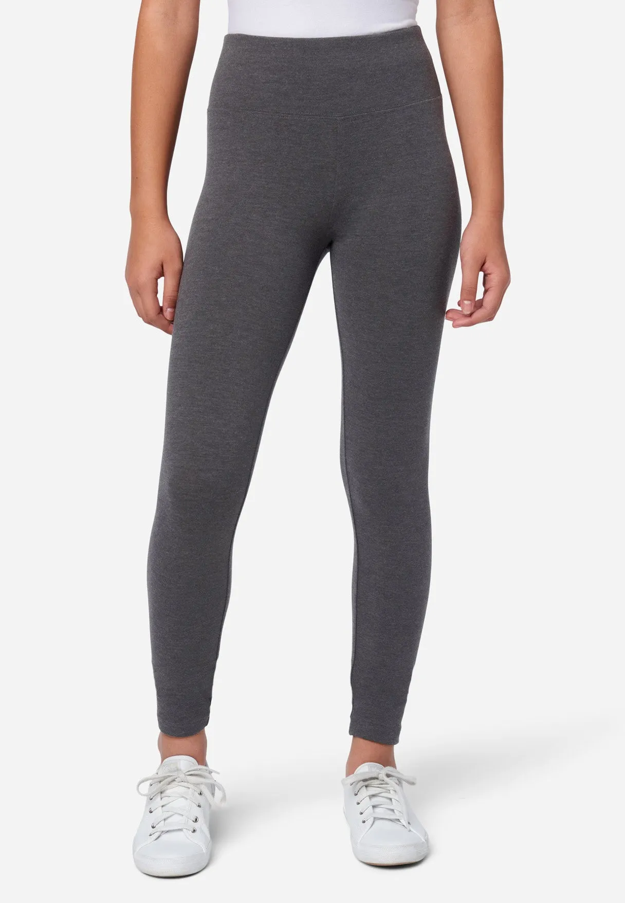 Casual High-Rise Full-Length Leggings