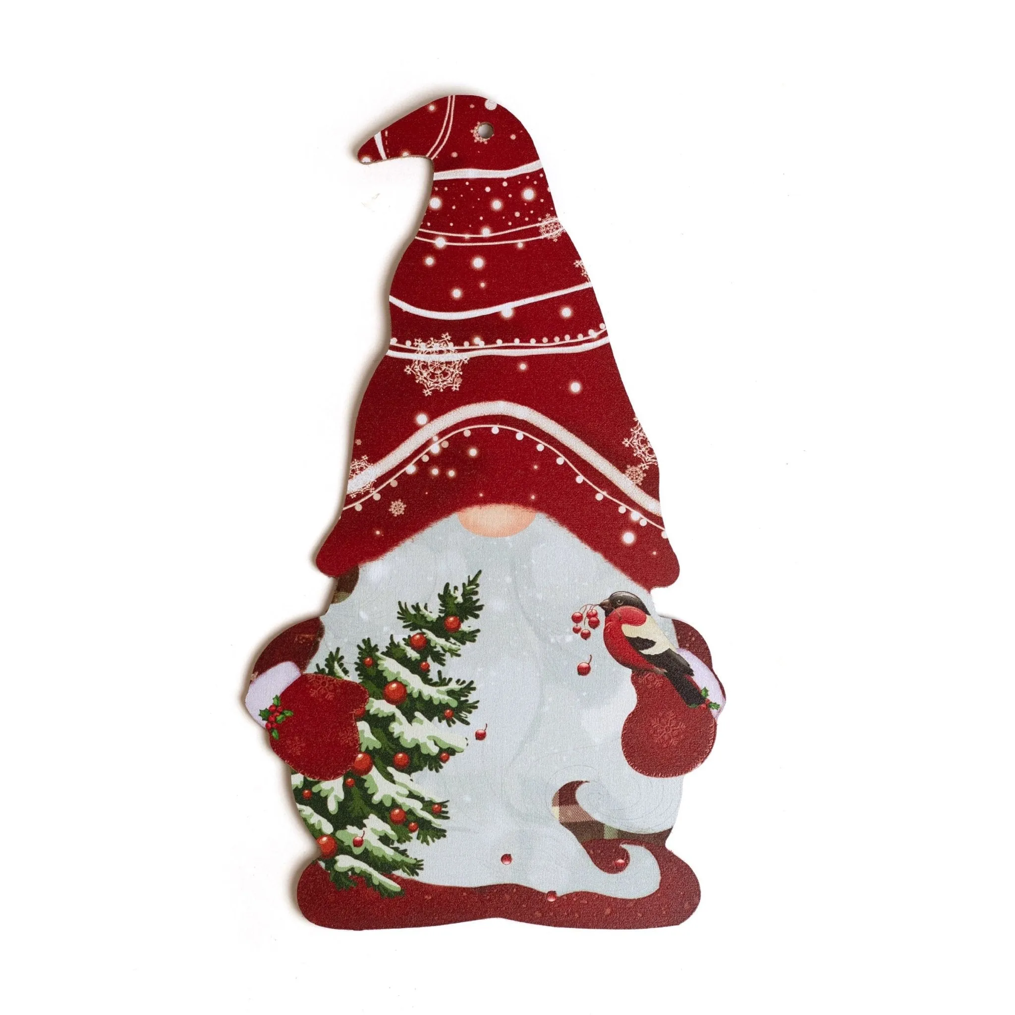 Christmas tree Gnome Wooden Sign 12x21cm 1221001