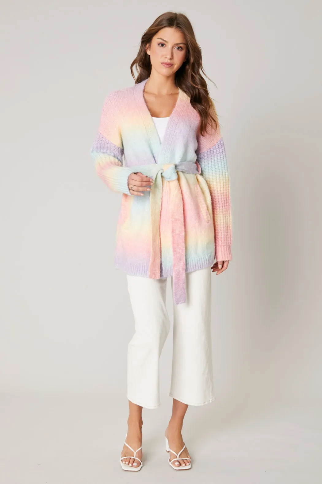 Cielo Rainbow Knit Robe Cardigan