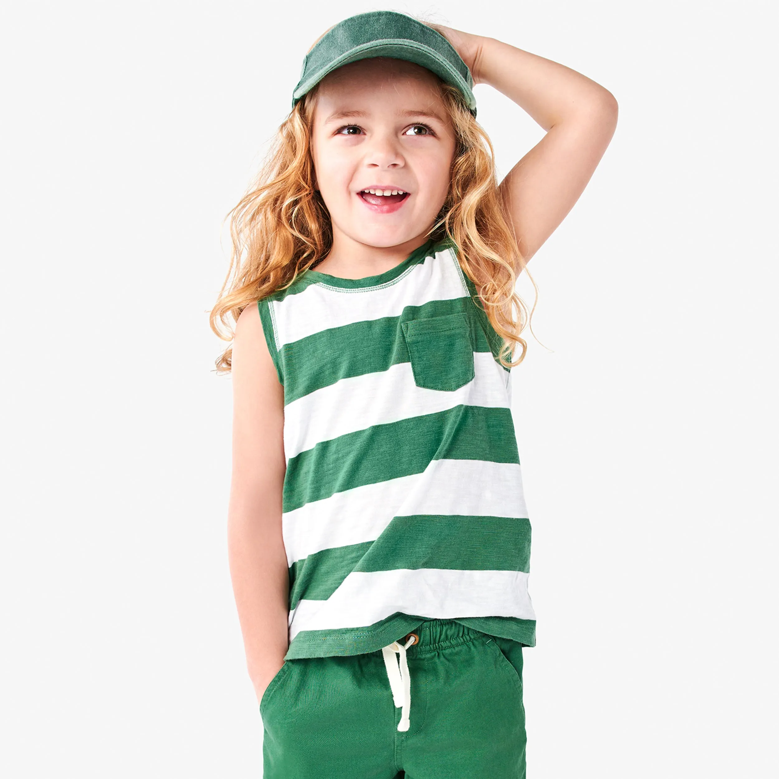 Clearance pocket tank in rugby stripe