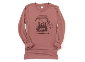 Collect Moments RV / Camper Mason Jar Adult Long Sleeve Shirts