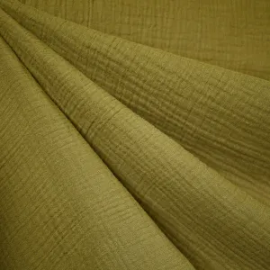 Cotton Double Gauze Solid Moss