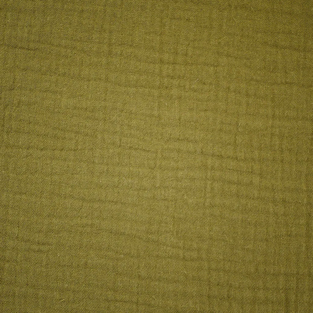 Cotton Double Gauze Solid Moss