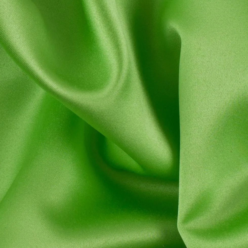 Crepe Back Satin in Lime Green