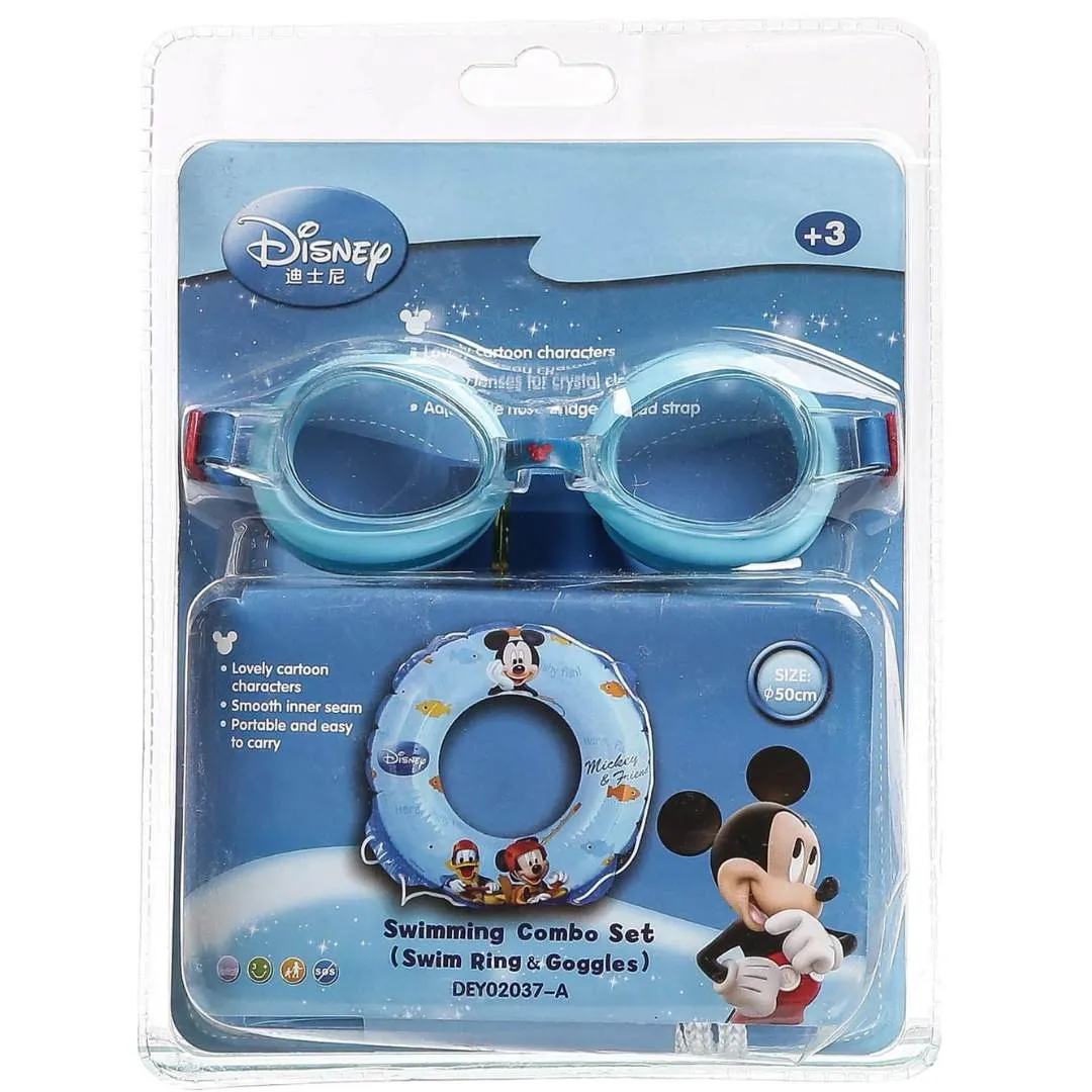 DISNEY MICKEY SWIMMING RING & GOGGLES SET (50 CM) By Mesuca