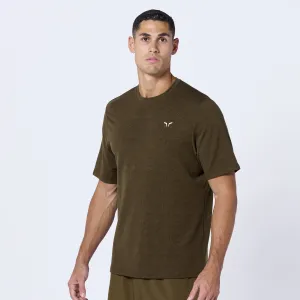 Essential Active Tee - Dark Olive Print