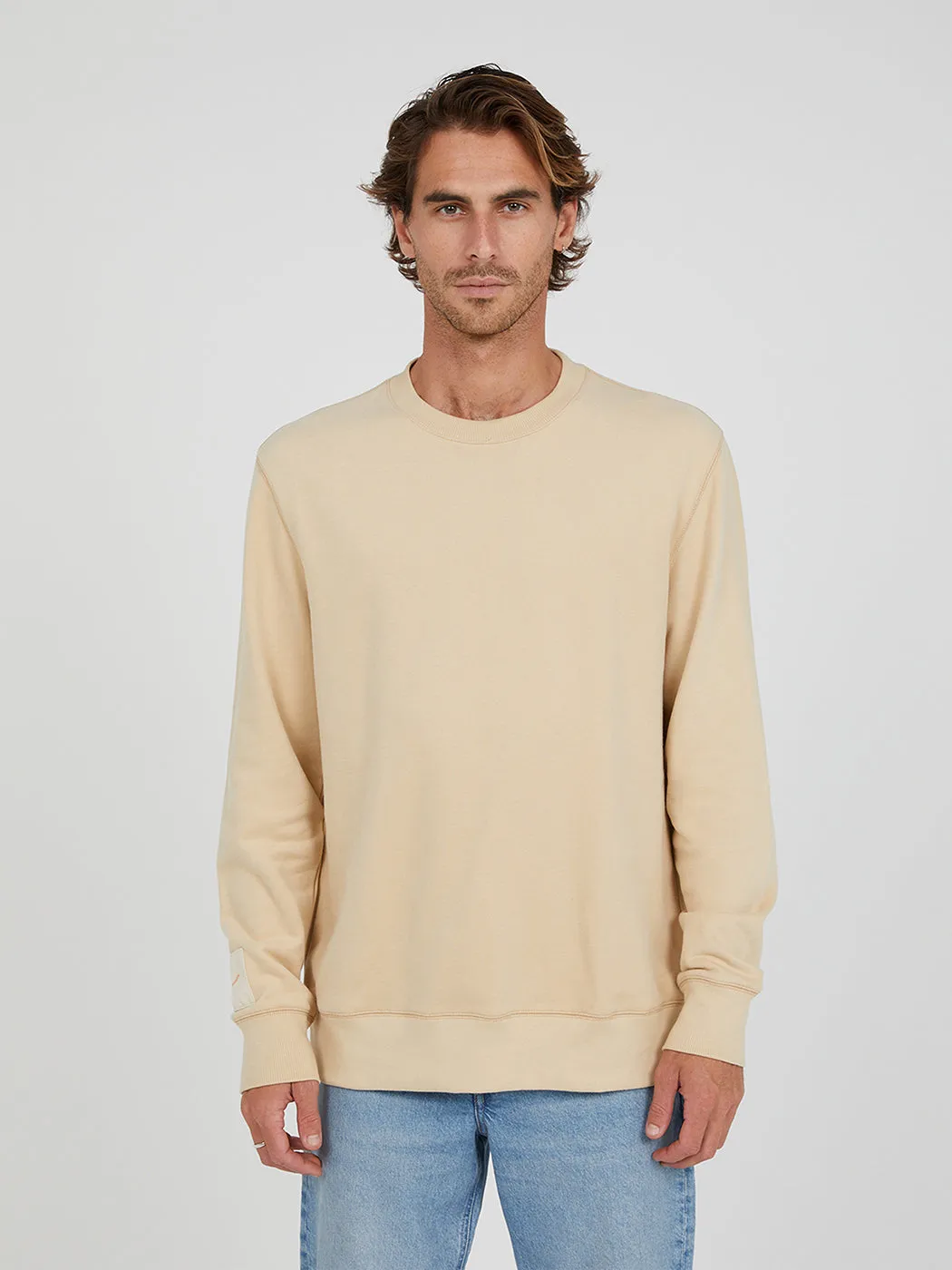 Essential Organic Cotton Crew - Tan (Unisex)