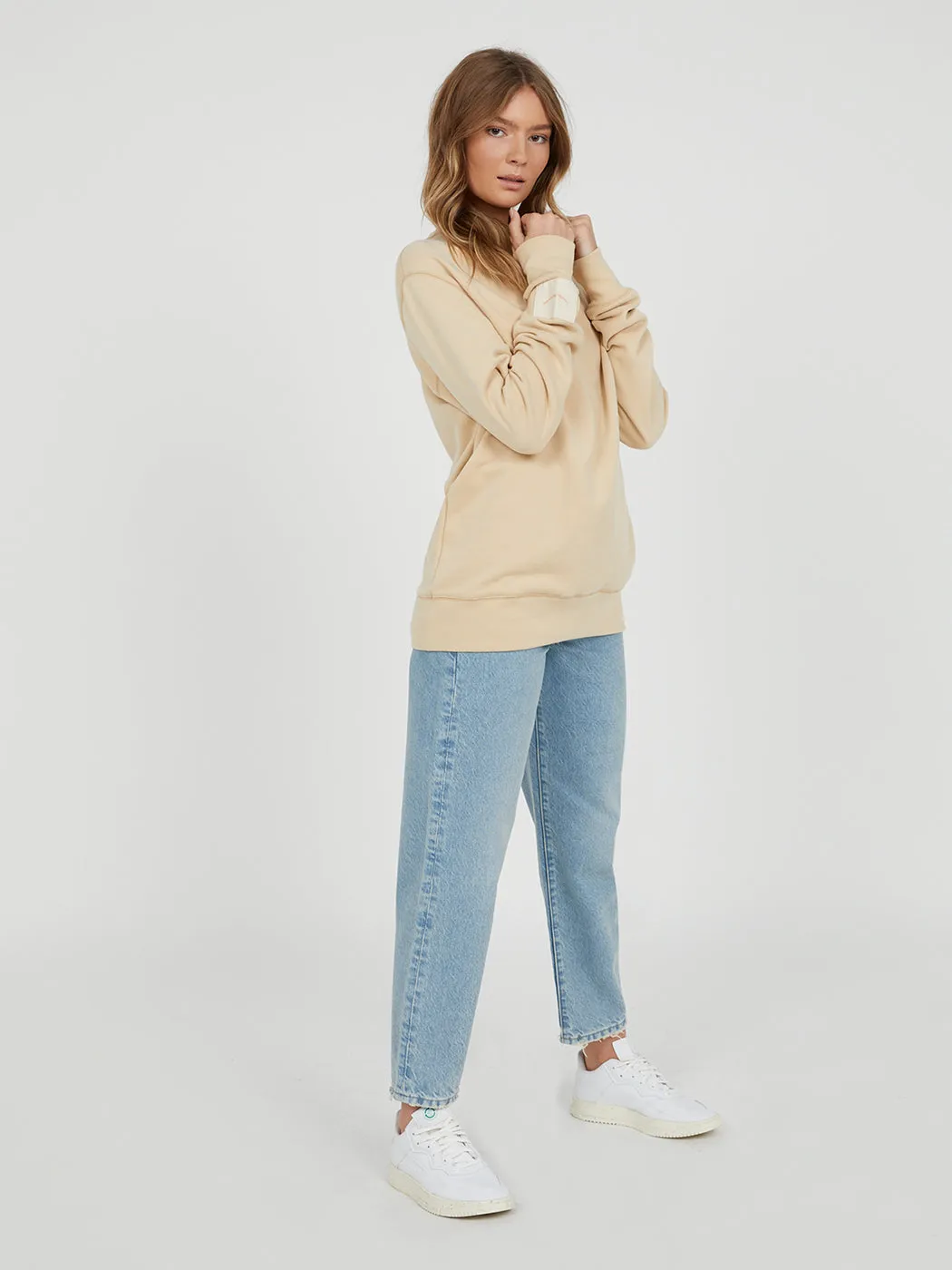 Essential Organic Cotton Crew - Tan (Unisex)