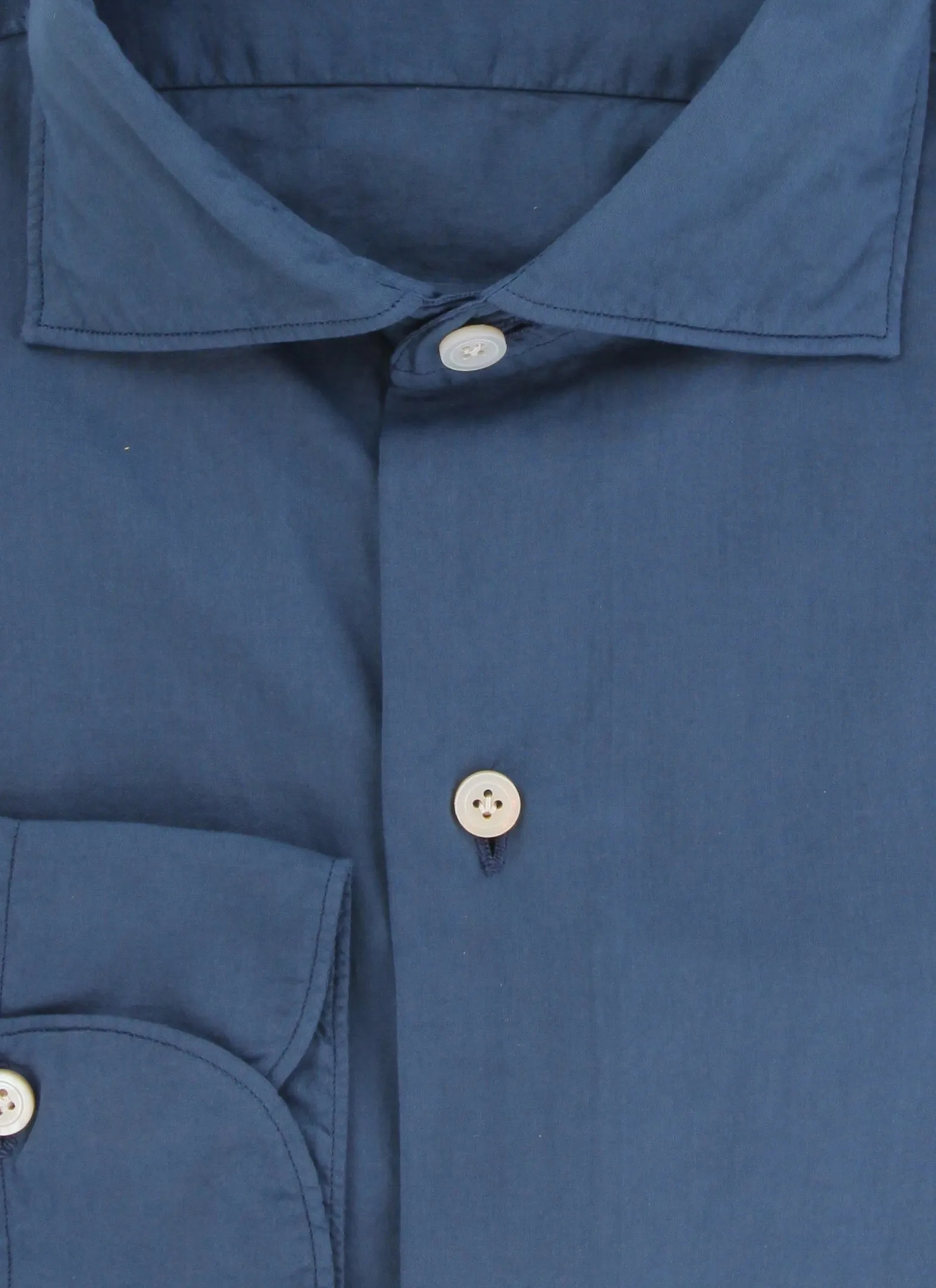 Finamore Napoli Blue Shirt - Slim