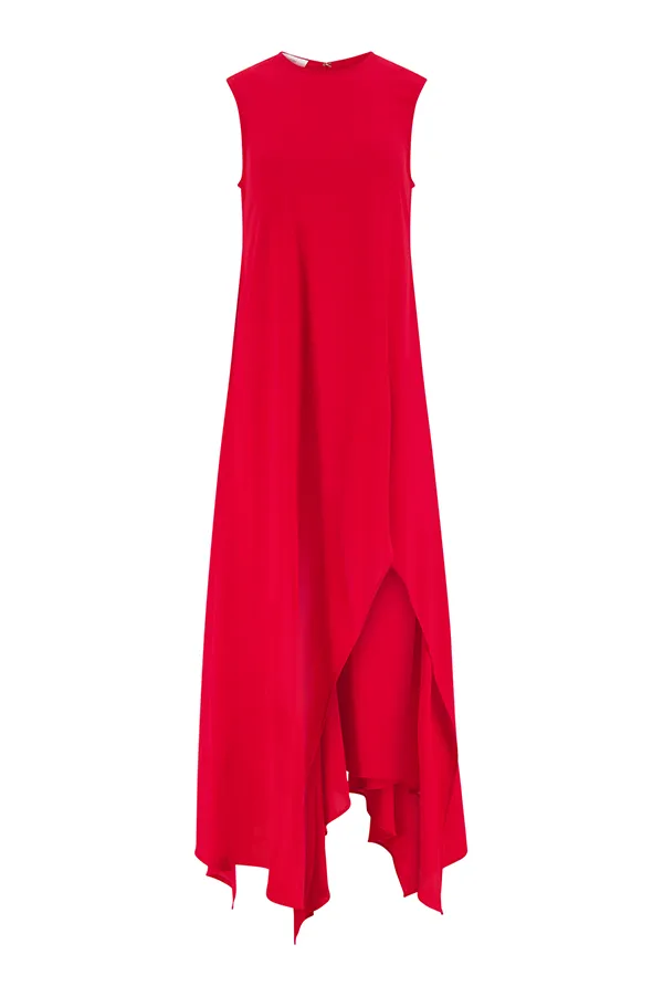 Hari Dress in Vermillion