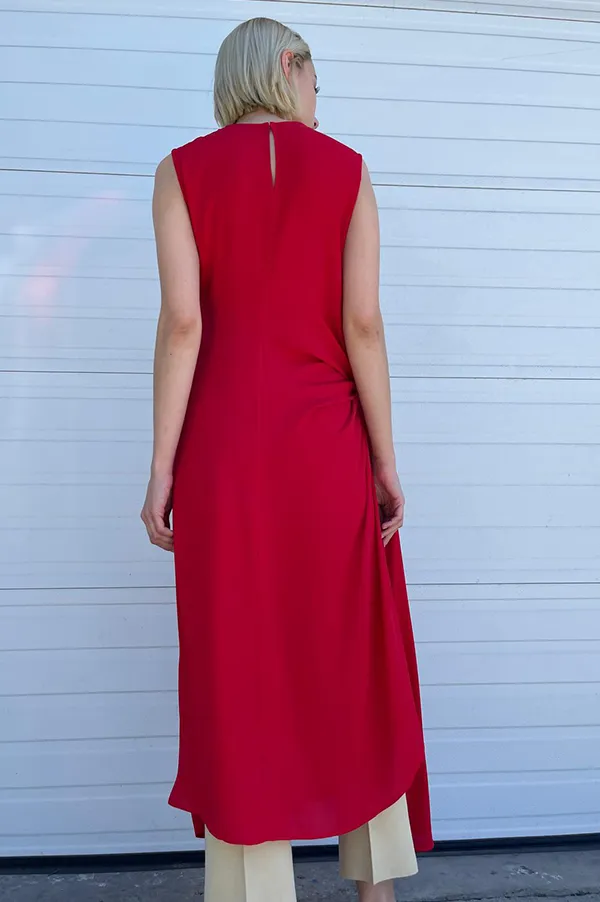 Hari Dress in Vermillion