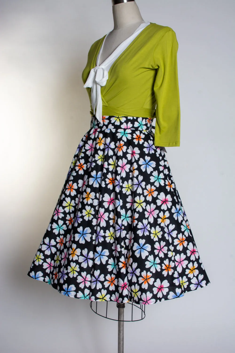 Haute Circle Skirt - Rainbow Flowers *sale