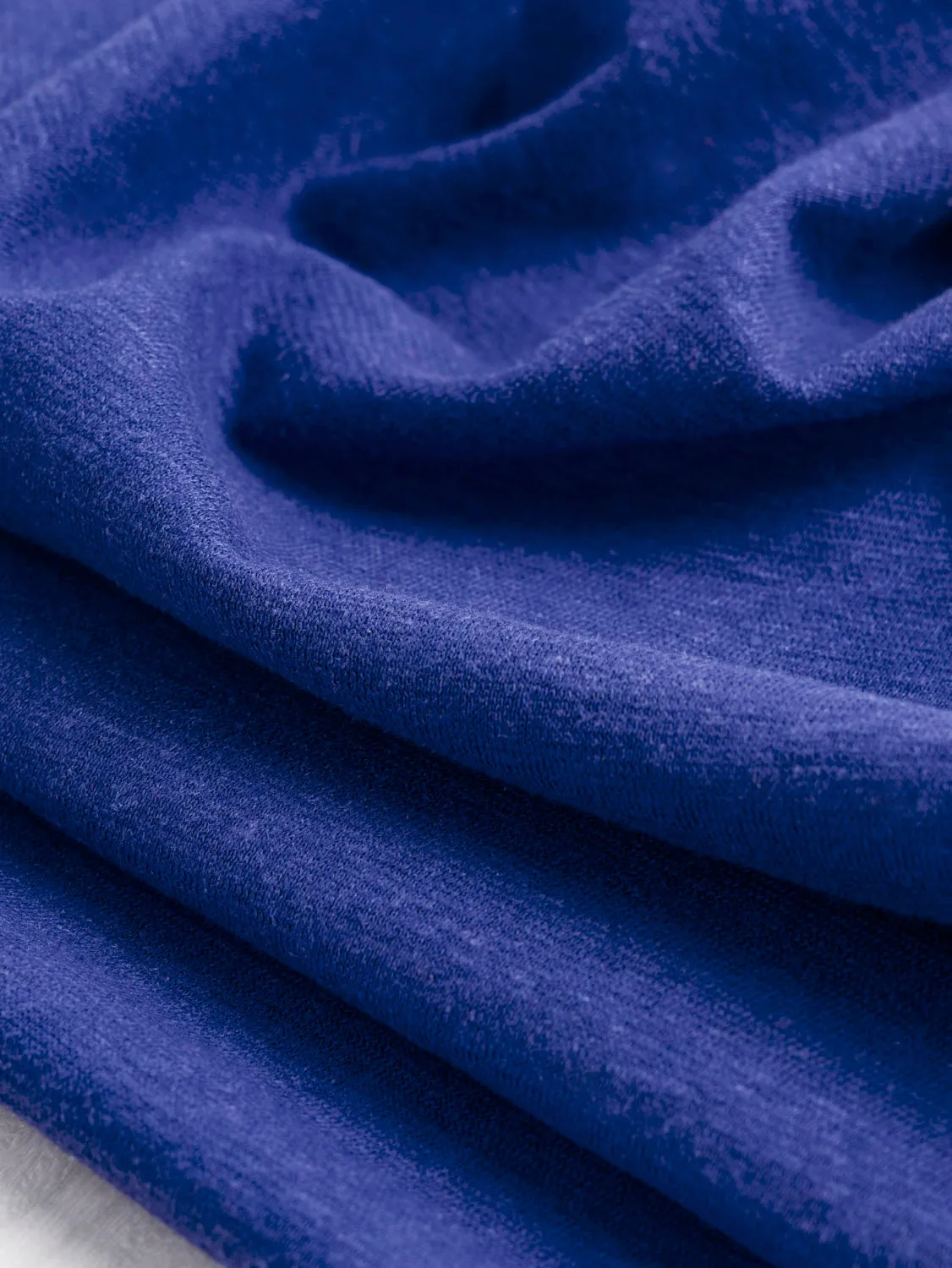 Hemp Organic Cotton Jersey Knit - Cobalt Blue - Swatch