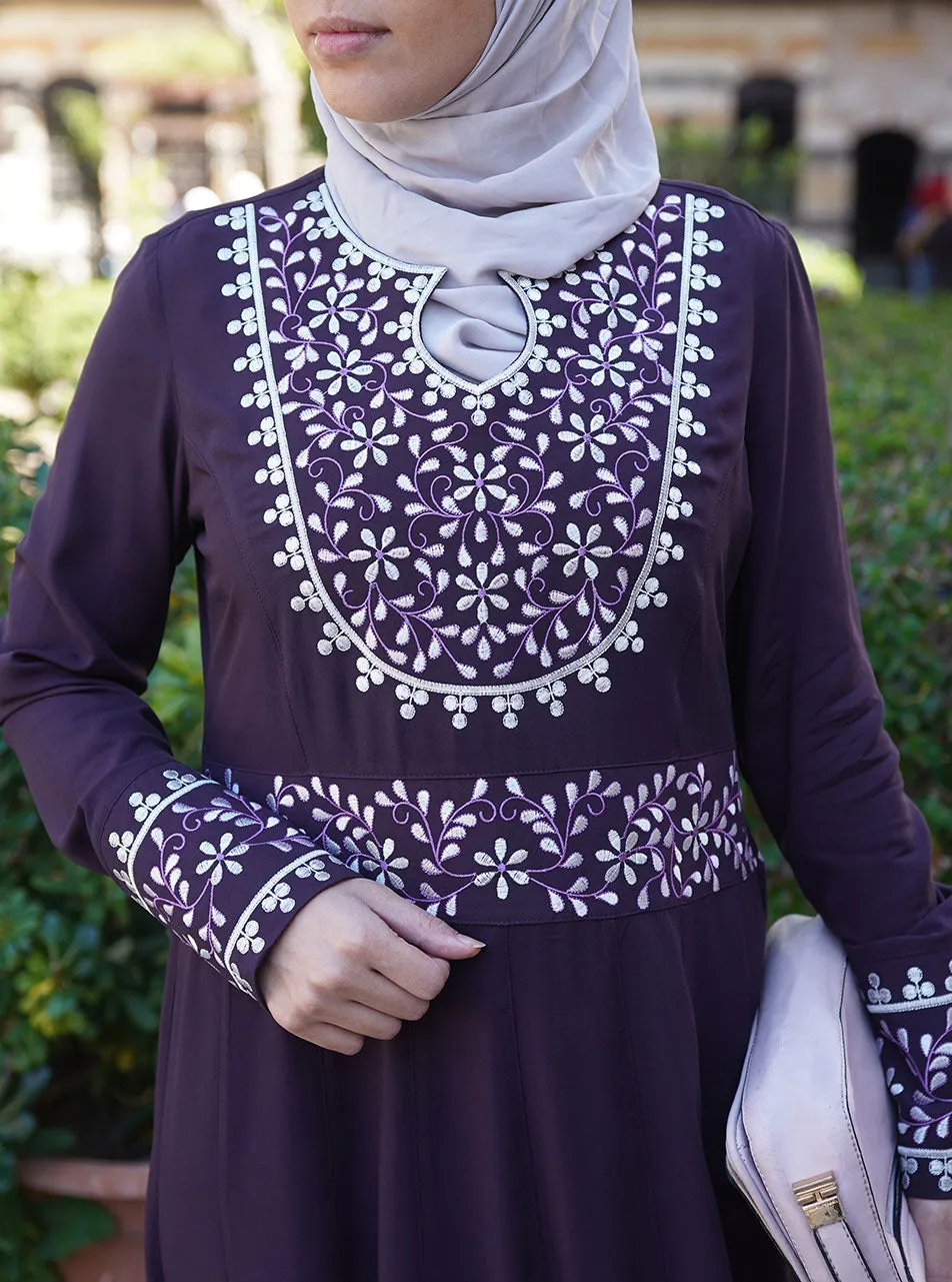 Jamilah Embroidered Abaya Gown