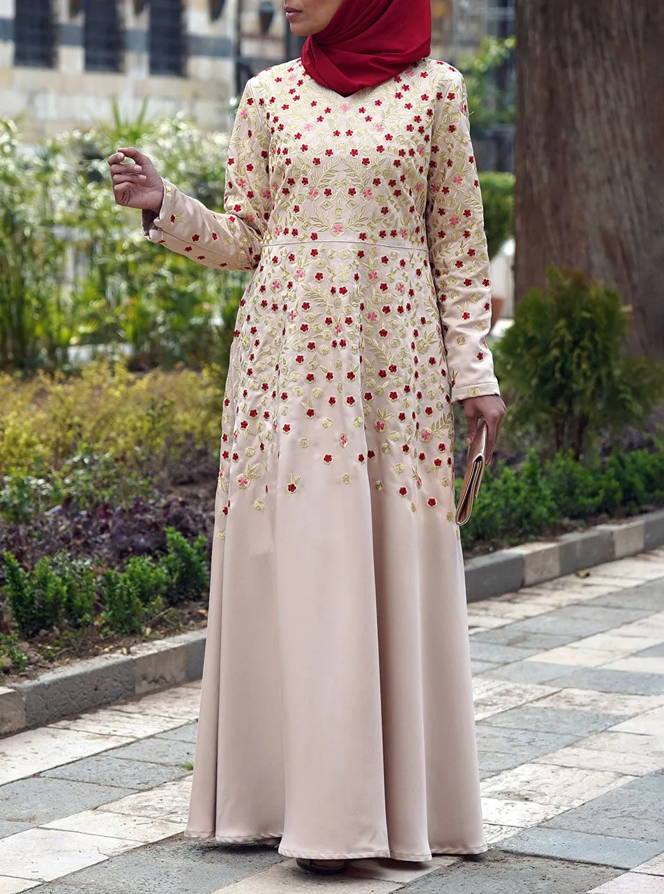 Jannat Embroidered Abaya Gown