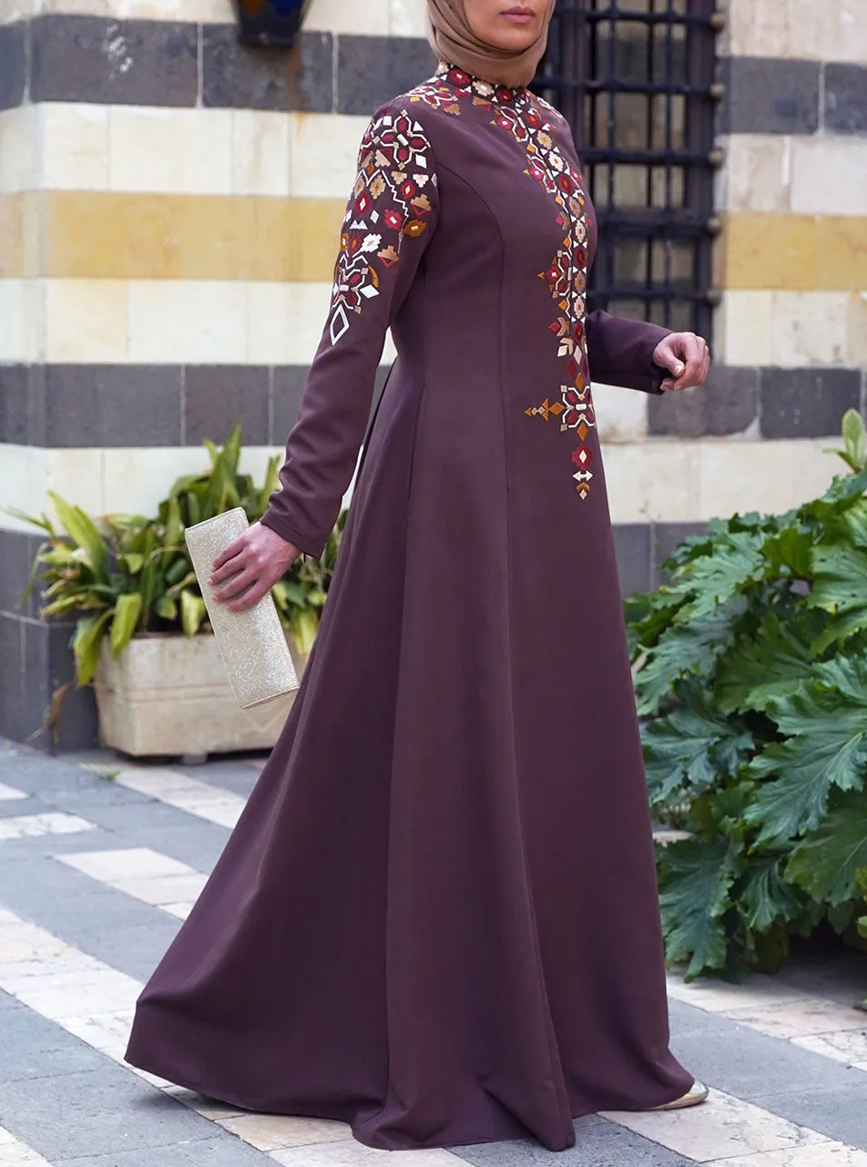 Jinan Embroidered Abaya Gown