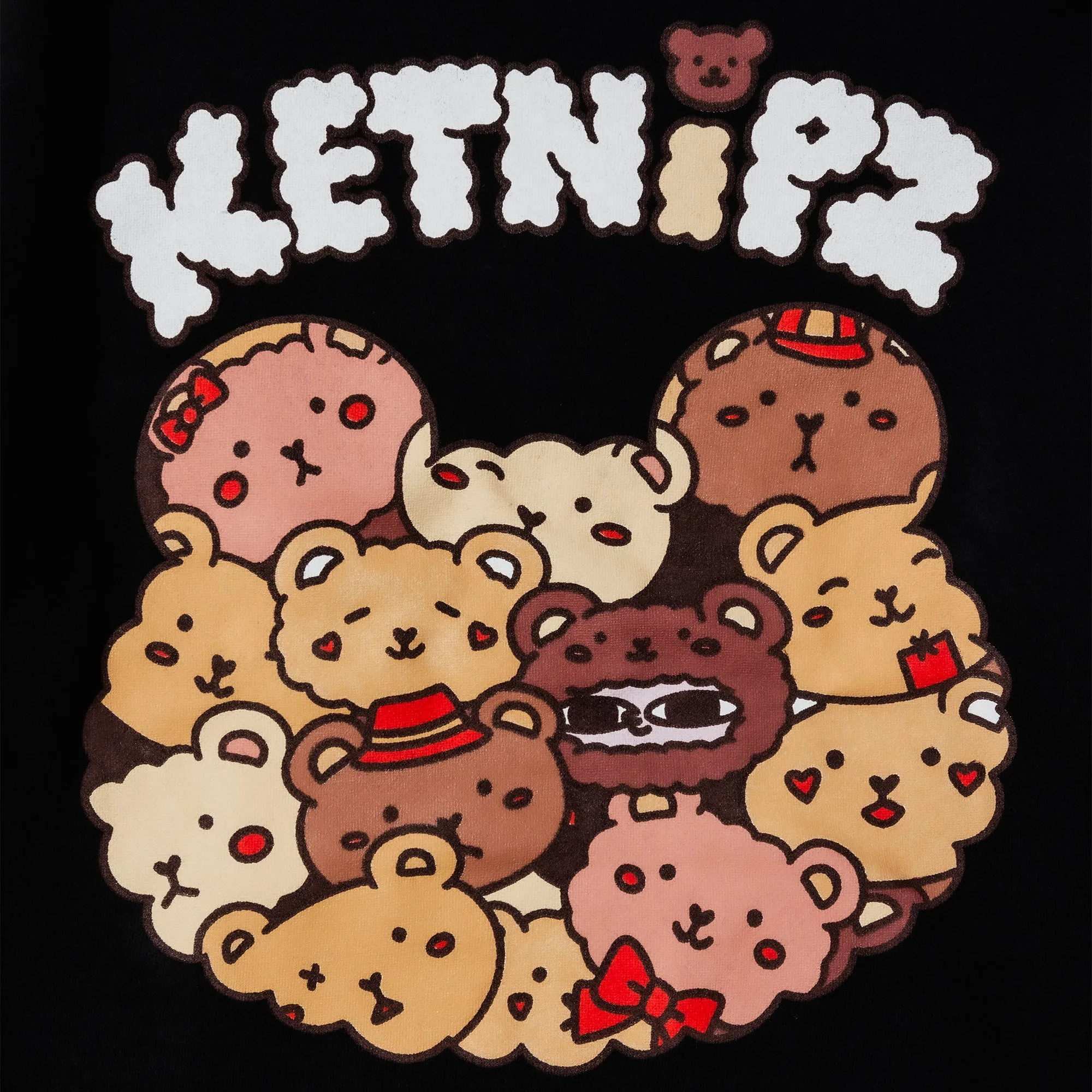 Ketnipz Teddy Bean Black Hoodie