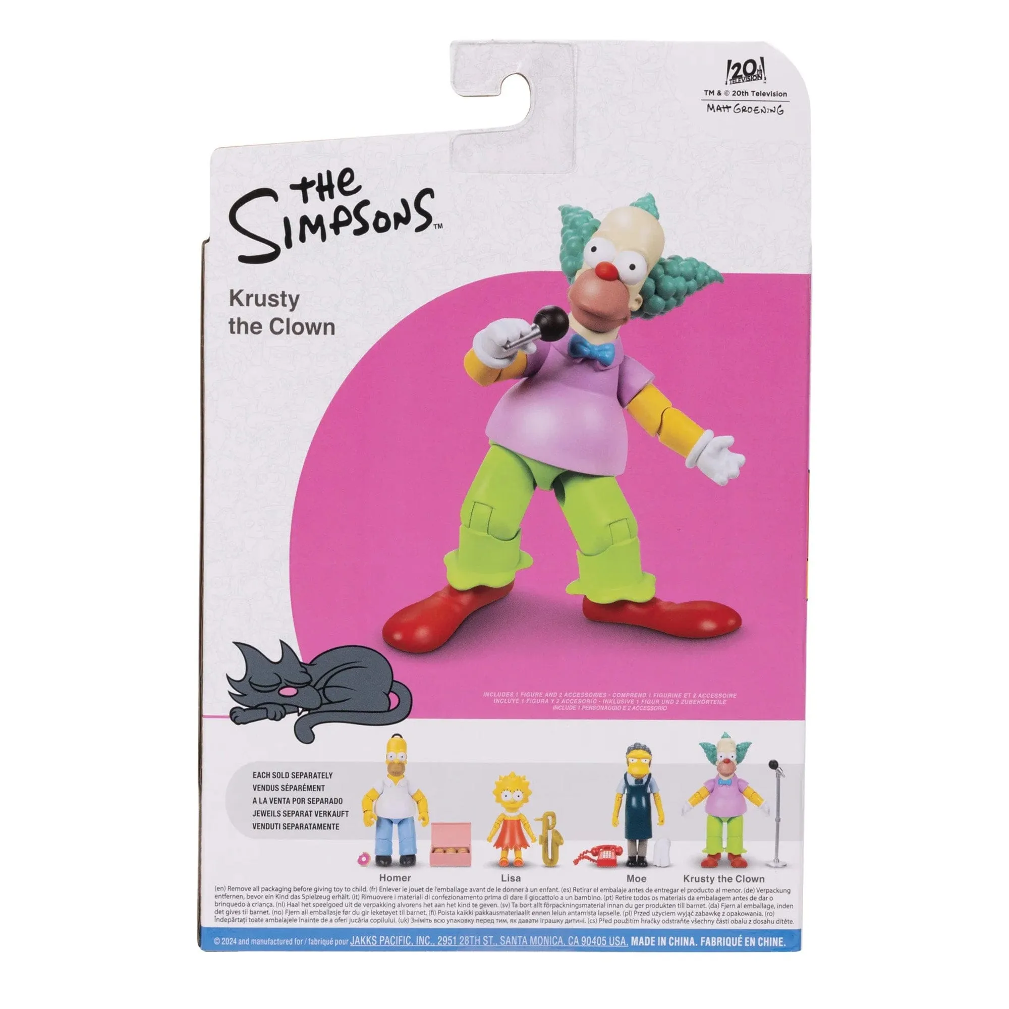 Krusty the Clown - The Simpsons 5" Action Figure Wave 2 by Jakks Pacific