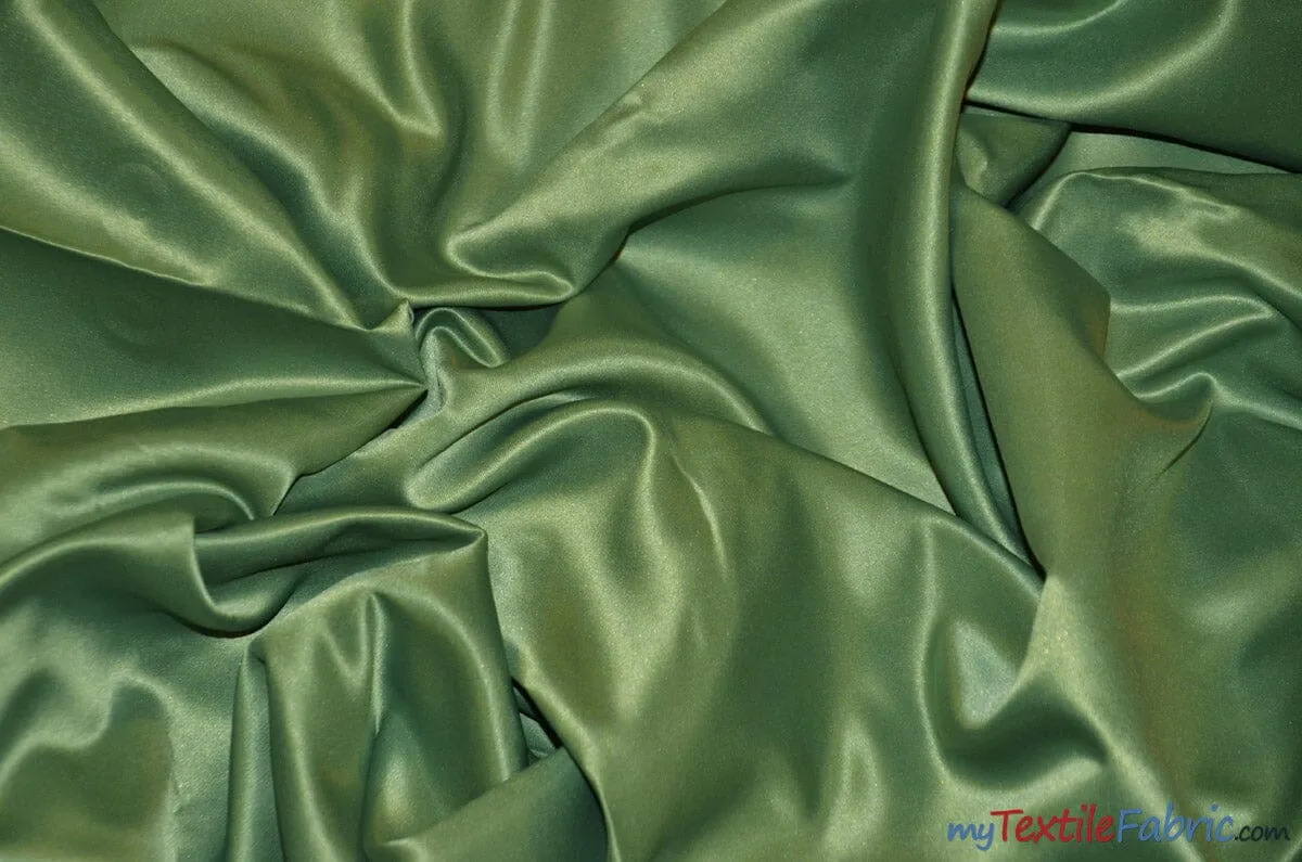 L'Amour Satin Fabric - Polyester Matte Satin - Peau De Soie - 60&#34; Wide - Sample Swatch - Wedding Dress, Tablecloth, Multiple Colors