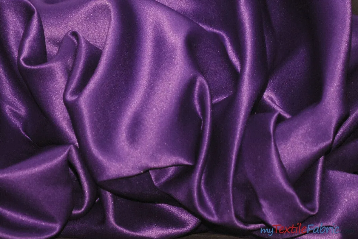 L'Amour Satin Fabric - Polyester Matte Satin - Peau De Soie - 60&#34; Wide - Sample Swatch - Wedding Dress, Tablecloth, Multiple Colors