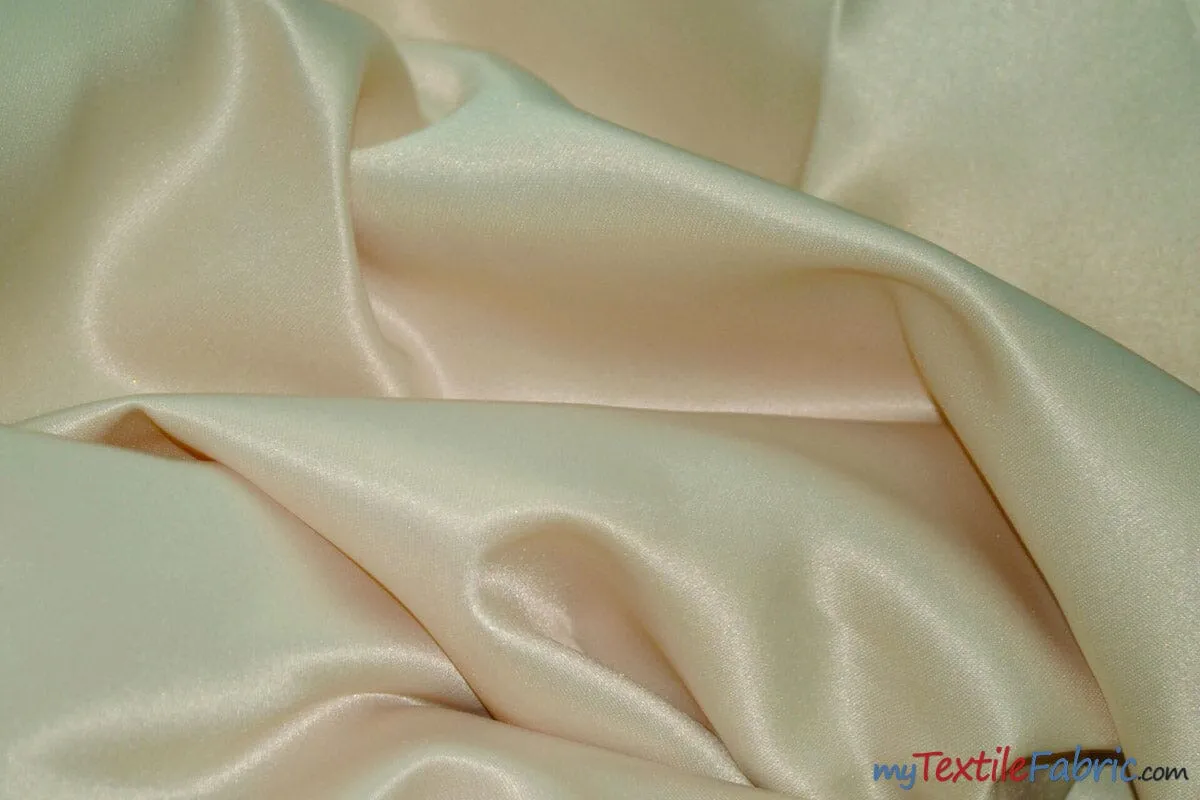 L'Amour Satin Fabric - Polyester Matte Satin - Peau De Soie - 60&#34; Wide - Sample Swatch - Wedding Dress, Tablecloth, Multiple Colors